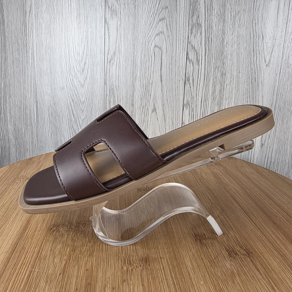 Women's Brown H Sandals - Picture 2 of 13